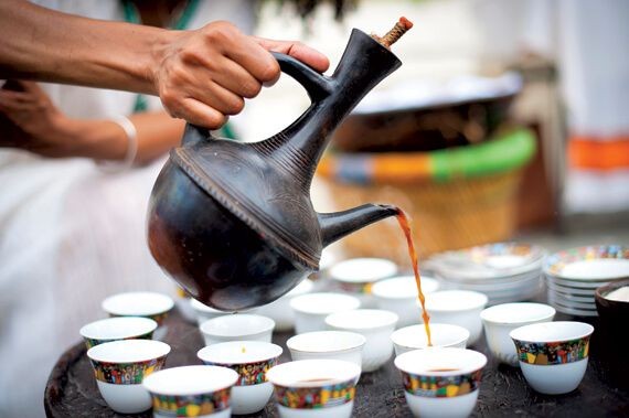 Ethiopian coffee ceremony